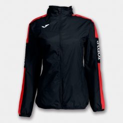 Kurtka damska Joma Rainjacket Championship IV czarno-czerwona M. Czarne kurtki damskie Joma, m, bez wzorów, bez kaptura. Za 169.99 zł.