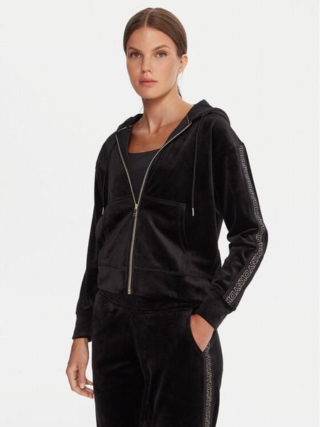 DKNY Sport Bluza DP5J9639 Czarny Regular Fit. Czarne bluzy bez kaptura damskie DKNY Sport, s, z syntetyku. Za 309.99 zł.