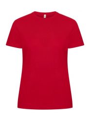 Clique Classic OC-T Women T-shirt z bawełny organicznej – red. Czerwone t-shirty damskie CLIQUE, m, bez wzorów, z bawełny, bez kołnierzyka. Za 118.13 zł.