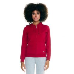 Damska bluza Leone z kapturem Basic zapinanym na zamek na całej długości. Brązowe bluzy sportowe damskie LEONE 1947 APPAREL, l, bez wzorów, z tkaniny, bez ramiączek, z kapturem. W wyprzedaży za 167.70 zł.