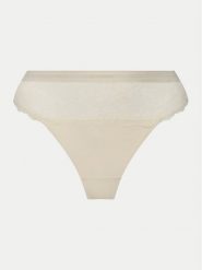 Calvin Klein Underwear Stringi 000QF7980E Écru. Stringi damskie Calvin Klein Underwear, m, bez wzorów, z syntetyku. Za 69.99 zł.
