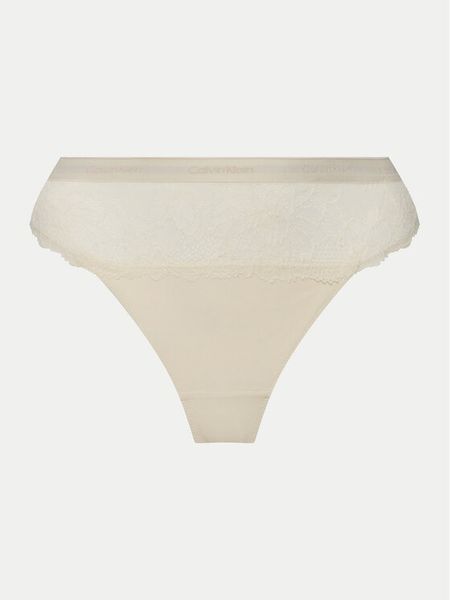 Calvin Klein Underwear Stringi 000QF7980E Écru. Stringi damskie Calvin Klein Underwear, m, bez wzorów, z syntetyku. Za 69.99 zł.