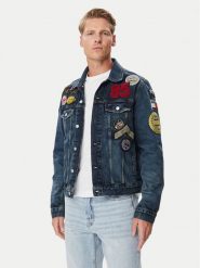 Tommy Jeans Kurtka jeansowa Ryan DM0DM23488 Granatowy Regular Fit. Niebieskie kurtki męskie Tommy Jeans, l, bez wzorów, z bawełny, bez kaptura. Za 1,199.00 zł.