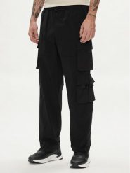 Jack & Jones Spodnie materiałowe Karl 12253626 Czarny Loose Fit. Czarne spodnie materiałowe męskie Jack & Jones, bez wzorów, z materiału. Za 239.99 zł.