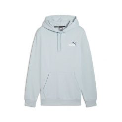 Męska bluza z kapturem i małym dwukolorowym logo Essentials+ PUMA. Niebieskie bluzy sportowe męskie Puma, l, z gumy. Za 203.80 zł.