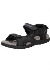 Sandały Geox Strada. Czarne sandały męskie Geox, z gumy, bez zapięcia. Za 352.90 zł.