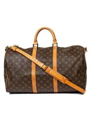 Louis Vuitton Torba podróżna w kolorze brązowo-jasnobrązowym - 50 x 26 x 22 cm rozmiar: onesize. Brązowe torebki klasyczne damskie Louis Vuitton, bez wzorów, z materiału, bez dodatków. Za 4,480.99 zł.