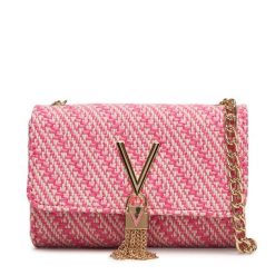 Torebka Valentino. Czerwone torebki wieczorowe Valentino, bez wzorów, wizytowe, bez kołnierzyka, bez ramiączek. Za 339.99 zł.