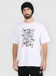 4F T-shirt loose z nadrukiem męski - biały M. Białe t-shirty męskie 4f, m, bez wzorów, z bawełny, bez kołnierzyka. Za 79.99 zł.