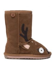 EMU Australia Śniegowce Deer K12073 Brązowy. Brązowe kozaki dziewczęce Emu Australia, ze skóry. Za 439.99 zł.