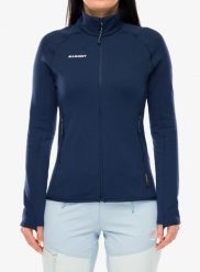 Bluza rozpinana damska Mammut Aconcagua ML Jkt. Niebieskie bluzy z kapturem damskie Mammut, m, z materiału. Za 890.99 zł.
