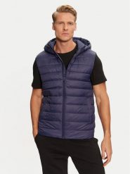 4F Kamizelka 4FWAW24TVJAM146 Granatowy Regular Fit. Niebieskie kamizelki męskie 4f, l, z syntetyku. Za 159.99 zł.