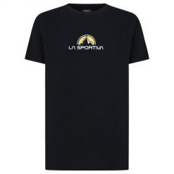 T-shirt La Sportiva Brand Tee krój regular czarny lekki, oddychający materiał. Czarne t-shirty damskie La Sportiva, l, bez wzorów, z materiału, bez kołnierzyka. Za 155.10 zł.