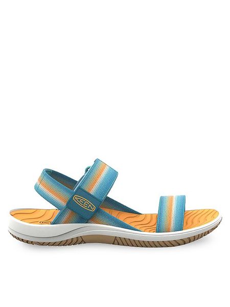 Keen Sandały Elle Backstrap 1027334 Niebieski. Niebieskie sandały dziewczęce Keen, z materiału, bez zapięcia. Za 279.99 zł.
