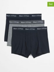 Marc O´Polo Bokserki (3 pary) w kolorze granatowo-szarym rozmiar: XL. Niebieskie bokserki męskie bez wzorów. Za 83.22 zł.