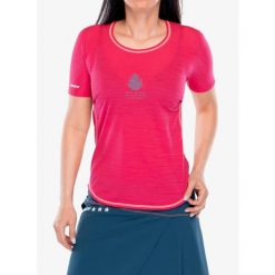 Koszulka treningowa damska Crazy Shirt Exit. Czerwone bluzki sportowe damskie Crazy, bez wzorów, bez ramiączek. Za 282.99 zł.