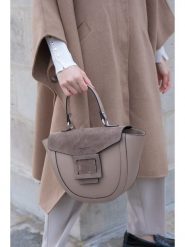 Maison héritage PARIS Skórzana torebka "Mini Votti" w kolorze szarobrązowym - 20 x 20 x 8 cm rozmiar: onesize. Brązowe torebki klasyczne damskie maison héritage PARIS, bez wzorów, z materiału, bez dodatków. Za 326.99 zł.