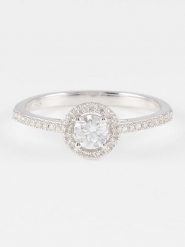 DIAMANTA Złoty pierścionek "Ahimsa" z diamentami rozmiar: 56. Szare pierścionki damskie DIAMANTA, z diamentem, złote. Za 2,508.02 zł.