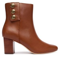 Botki LAUREN RALPH LAUREN. Brązowe botki damskie Lauren Ralph Lauren, bez obcasa, na słupku, bez zapięcia. Za 1,019.00 zł.