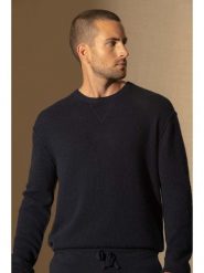Perfect Cashmere Kaszmirowy sweter "Soan" w kolorze granatowym rozmiar: XL. Niebieskie swetry męskie Perfect Cashmere, xl, bez wzorów, z kaszmiru, bez kołnierzyka. Za 434.99 zł.