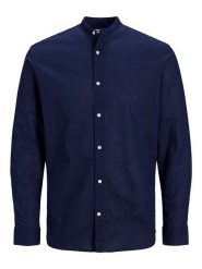 Jack & Jones Koszula - Regular fit - w kolorze granatowym rozmiar: L. Niebieskie koszule męskie Jack & Jones, l, bez wzorów, bez kołnierzyka, bez ramiączek. Za 101.23 zł.