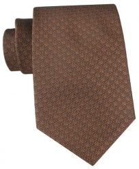 Brązowy Krawat z Delikatną Strukturą Tkaniny - Chattier. Brązowe krawaty i muchy męskie Chattier, bez wzorów, z tkaniny, eleganckie. Za 55.00 zł.