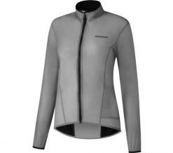 Fahrrad- Windjacke Damska kurtka wiatrówka SUMIRE Light, antracytowo-szara. Szare kurtki damskie SHIMANO, xl, bez wzorów, z elastanu, bez kaptura. Za 414.50 zł.