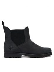 Timberland Sztyblety Asphalt Trail Chls TB0A27MD0151 Czarny. Czarne botki damskie Timberland, z nubiku, bez obcasa, na płaskiej podeszwie, bez zapięcia. Za 319.99 zł.