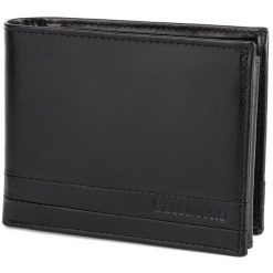 Portfel skórzany Beltimore G07 czarna. Czarne portfele męskie bez wzorów, ze skóry. Za 76.99 zł.
