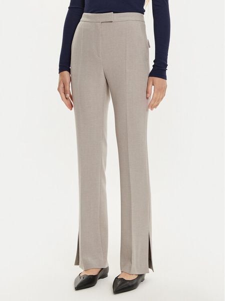 Boss Spodnie materiałowe Tubeka4 50518860 Szary Slim Fit. Szare spodnie materiałowe damskie Boss, bez wzorów, z materiału. Za 539.99 zł.