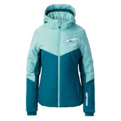 Kurtka narciarska damska Helmer. Niebieskie kurtki damskie Hi-tec, m, bez wzorów, z materiału, z kapturem, narciarskie. Za 389.99 zł.