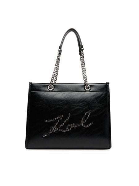 KARL LAGERFELD Torebka A3W30031 Czarny. Czarne torebki klasyczne damskie Karl Lagerfeld, bez wzorów, ze skóry, bez dodatków. Za 789.99 zł.
