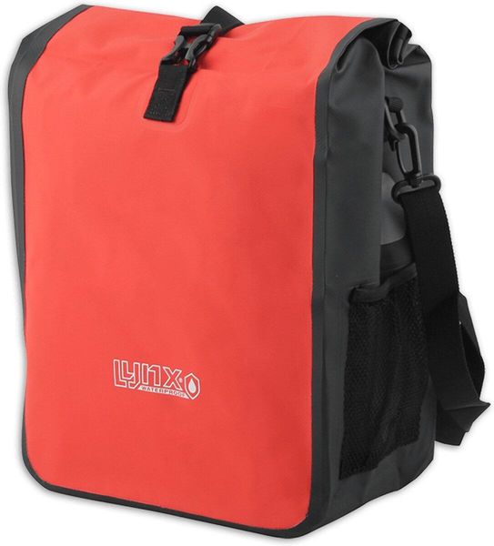 Lynx Valley XL torba rowerowa jednostronna 21 L czerwona. Brązowe torebki klasyczne damskie Lynx, bez wzorów, z materiału, bez dodatków. Za 173.70 zł.