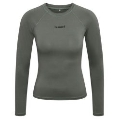 Damska koszulka z długim rękawem Hummel Prima. Szare t-shirty damskie HUMMEL, xs, bez wzorów, z materiału, bez kołnierzyka. Za 193.50 zł.