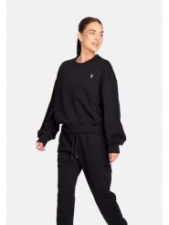 Cardio Bunny Bluza w kolorze czarnym rozmiar: S. Czarne bluzy bez kaptura damskie Cardio Bunny, s, z bawełny. Za 67.24 zł.