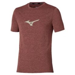 Koszulka Mizuno Core Runbird. Czarne t-shirty sportowe męskie Mizuno, l, z materiału, bez ramiączek, do biegania. Za 149.99 zł.