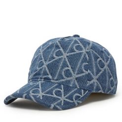 Czapka z daszkiem Calvin Klein. Niebieskie czapki z daszkiem damskie CALVIN KLEIN, bez wzorów. Za 209.99 zł.