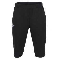 Męskie Bermudy 3/4. Czarne szorty męskie Joma, bez wzorów, z dresówki. Za 130.99 zł.