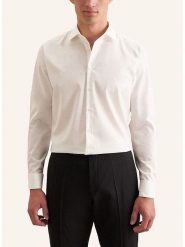 Seidensticker Koszula - Slim fit - w kolorze białym rozmiar: 41. Białe koszule męskie Seidensticker, bez wzorów, z bawełny, bez kołnierzyka, bez ramiączek. Za 118.84 zł.
