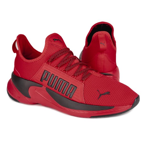Buty męskie sportowe Puma SOFTRIDE PREMIER SLIP ON. Czarne buty sportowe na co dzień męskie Puma, z materiału, bez zapięcia, trekkingowe. Za 229.00 zł.