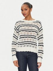Guess Sweter W5GR35 Z3NJ0 Beżowy Regular Fit. Brązowe swetry klasyczne damskie Guess, m, z syntetyku, bez kołnierzyka. Za 249.99 zł.