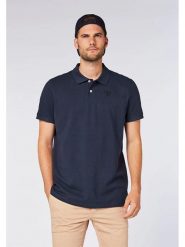 Chiemsee Koszulka polo "Marsa" w kolorze granatowym rozmiar: XL. Niebieskie koszulki polo męskie Chiemsee, xl, bez wzorów, z bawełny, bez ramiączek. Za 87.95 zł.