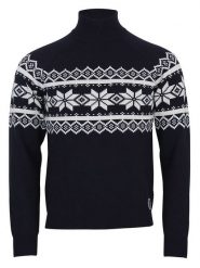 Peak Mountain Sweter "Clyde" w kolorze granatowym rozmiar: XL. Niebieskie swetry męskie Peak Mountain, xl, bez wzorów, bez kołnierzyka. Za 236.61 zł.