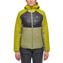 Damska Kurtka Turystyczna Izolowana Lekka Pakowna L.I.M Mimic. Zielone kurtki damskie Haglöfs, l, bez wzorów, z kapturem. W wyprzedaży za 599.00 zł.