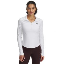 Damski top treningowy Under Armour Motion. Białe topy sportowe damskie Under Armour, m, bez wzorów, z dzianiny, bez ramiączek. Za 238.33 zł.