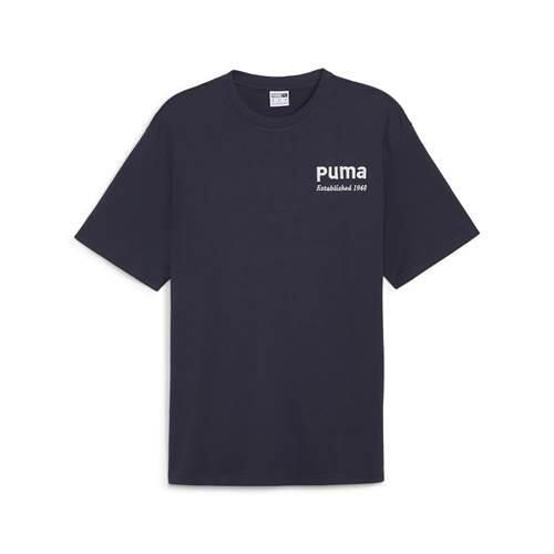 Koszulka sportowa męska Puma Team Graphic Tee. Niebieskie t-shirty sportowe męskie Puma, m, bez ramiączek, na fitness i siłownię. Za 183.00 zł.