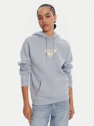 Roxy Bluza ERJFT05028 Błękitny Regular Fit. Niebieskie bluzy bez kaptura damskie Roxy, l, z bawełny. Za 209.99 zł.