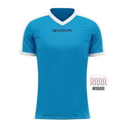 Koszulka piłkarska dla dorosłych Givova Revolution Interlock. Białe t-shirty sportowe męskie Givova, xl, bez ramiączek, do piłki nożnej. Za 52.75 zł.