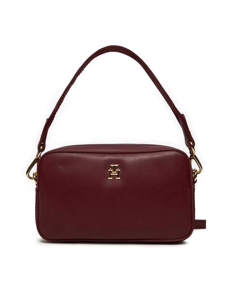 Tommy Hilfiger Torebka AW0AW16894 Bordowy. Czerwone torebki klasyczne damskie Tommy Hilfiger, bez wzorów, ze skóry, bez dodatków. Za 319.99 zł.