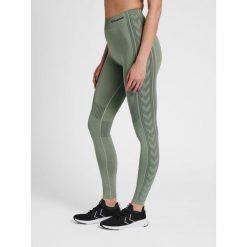Damskie legginsy mid-rise Hummel Shaping. Zielone legginsy damskie HUMMEL, bez wzorów, z dzianiny. Za 122.50 zł.
